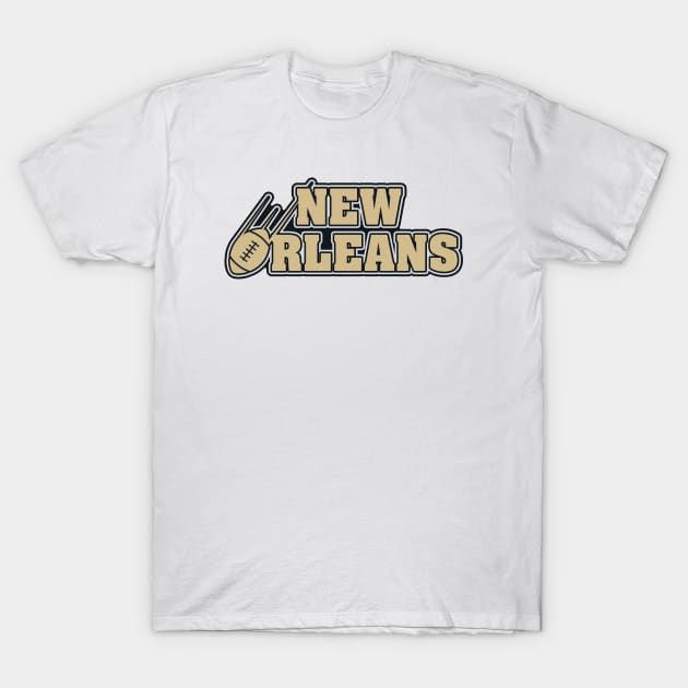 New Orleans Football Team Color T-Shirt by Toogoo